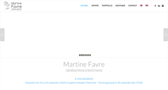 Desktop Screenshot of martinefavre.com