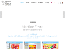 Tablet Screenshot of martinefavre.com